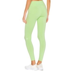 ALO Yoga Airbrush Leggings Neon Lime Green Size S